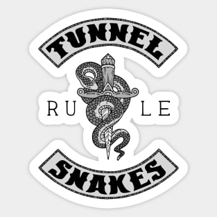 Tunnel Snakes Rule - Biker Jacket Design Sticker